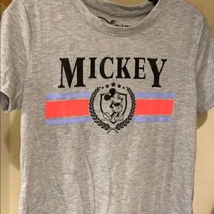 Grey Mickey Mouse shirt from Disney.